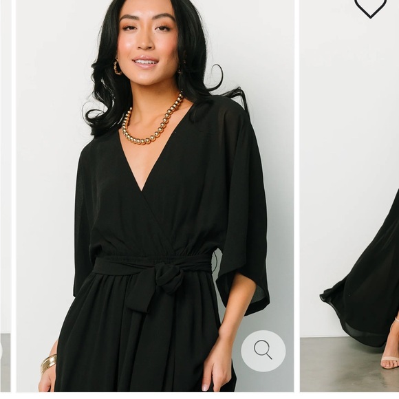 Baltic Born- Black Kia Kimono Maxi Dress - Picture 2 of 11